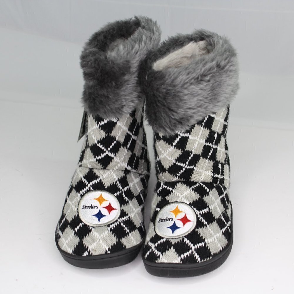 Pittsburgh Steelers Bootie Slippers Women Size Small (5-6)